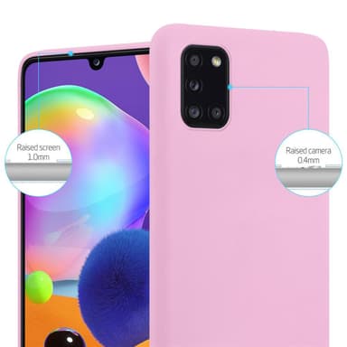 Deksel Samsung Galaxy A31 Silikon cover (rosa)
