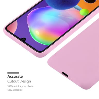 Deksel Samsung Galaxy A31 Silikon cover (rosa)