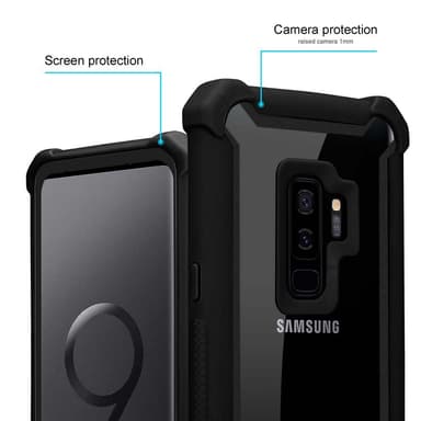 Samsung Galaxy S9 PLUS Deksel Case Cover (svart)
