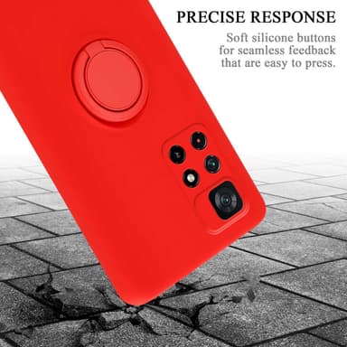 Deksel Xiaomi POCO M4 PRO 5G Ring Case (rød)