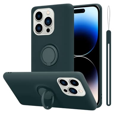 Deksel iPhone 14 PRO Ring Case (grønn)