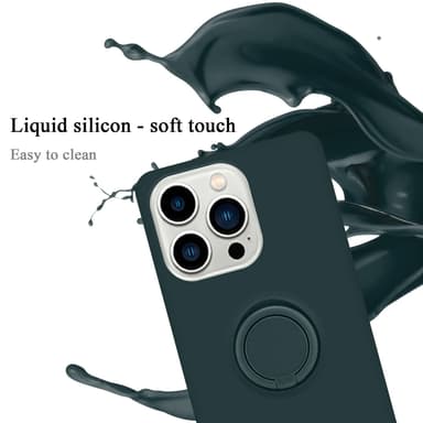 Deksel iPhone 14 PRO Ring Case (grønn)