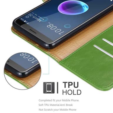 HTC Desire 12 lommebokdeksel etui (grønn)
