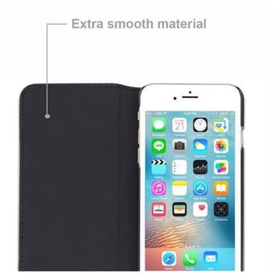 Lommebokdeksel iPhone 6 / 6S case (svart)