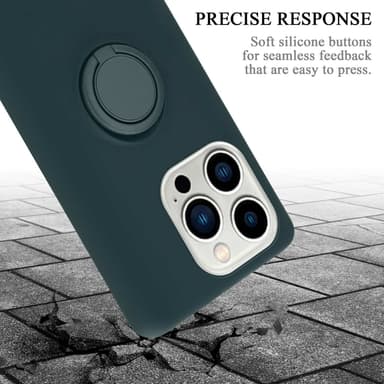 Deksel iPhone 14 PRO Ring Case (grønn)