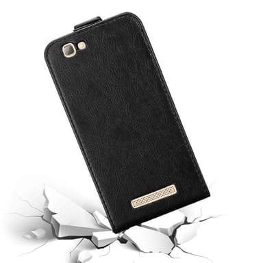 ZTE Blade A612 deksel flip cover (svart)