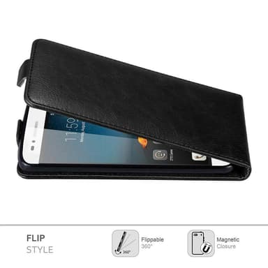 ZTE Blade A612 deksel flip cover (svart)