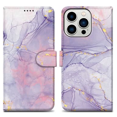 iPhone 14 PRO lommebokdeksel etui (lilla)