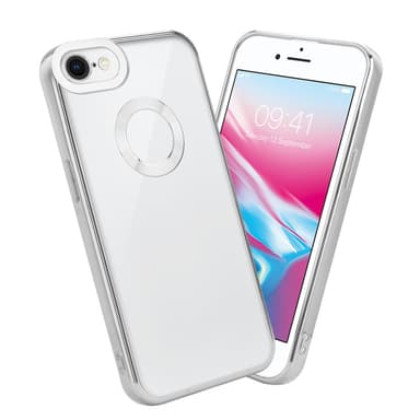 iPhone 7 / 7S / 8 / SE 2020 silikondeksel Krom case