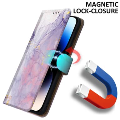 iPhone 14 PRO lommebokdeksel etui (lilla)