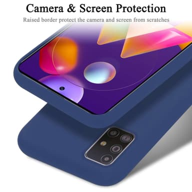 Samsung Galaxy M31s silikondeksel case (Blå)
