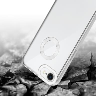 iPhone 7 / 7S / 8 / SE 2020 silikondeksel Krom case