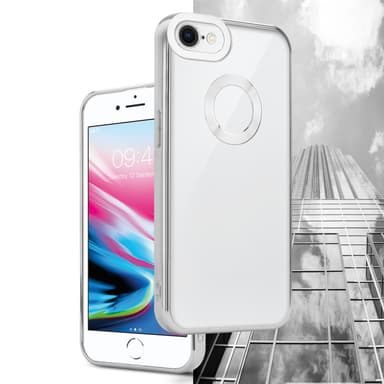 iPhone 7 / 7S / 8 / SE 2020 silikondeksel Krom case
