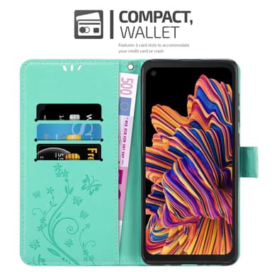 Samsung Galaxy XCover PRO lommebokdeksel Blomster