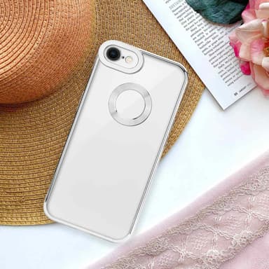iPhone 7 / 7S / 8 / SE 2020 silikondeksel Krom case
