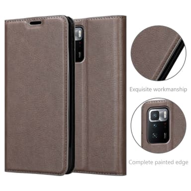 Xiaomi POCO X3 GT lommebokdeksel case (brun)