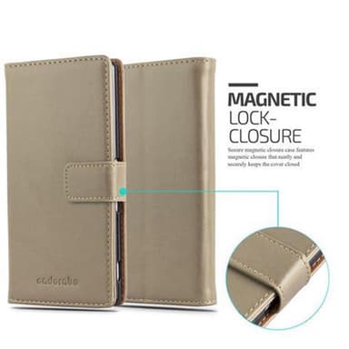 Sony Xperia Z3 PLUS / Z4 lommebokdeksel etui (brun)
