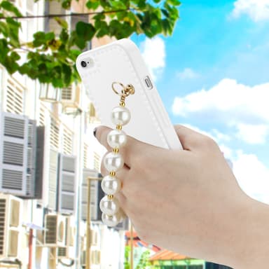 iPhone 6 / 6S Deksel med kjede (hvit)