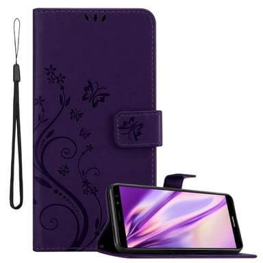 Huawei MATE 10 LITE lommebokdeksel Blomster (lilla)