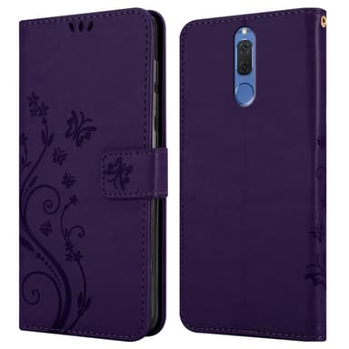 Huawei MATE 10 LITE lommebokdeksel Blomster (lilla)