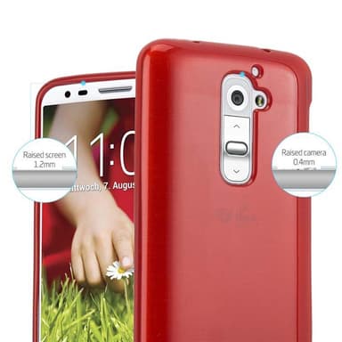 LG G2 silikondeksel cover (rød)