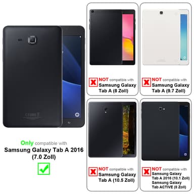 Samsung Galaxy Tab A 2016 (7.0 tomme) deksel til