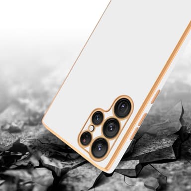 Samsung Galaxy S22 ULTRA silikondeksel case (hvit)