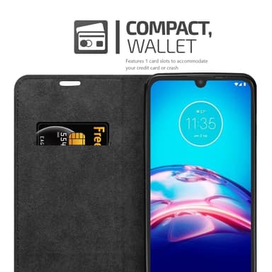 Motorola MOTO E6s 2020 lommebokdeksel case (brun)