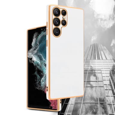 Samsung Galaxy S22 ULTRA silikondeksel case (hvit)