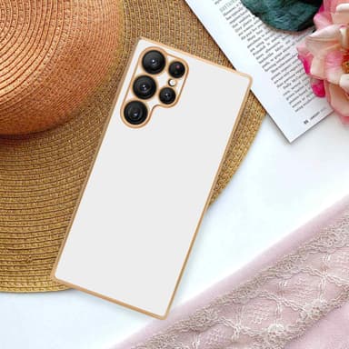 Samsung Galaxy S22 ULTRA silikondeksel case (hvit)