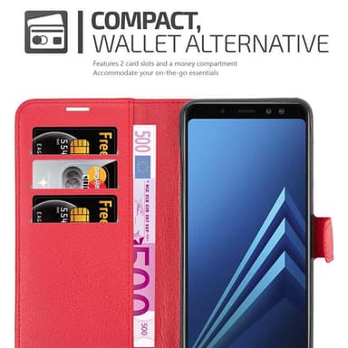 Samsung Galaxy A8 2018 Deksel Etui Case (rød)