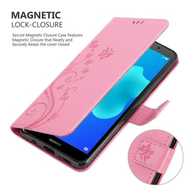 Huawei Y5 PRIME 2018 / Y5 2018 lommebokdeksel Blomster