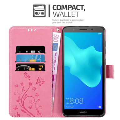 Huawei Y5 PRIME 2018 / Y5 2018 lommebokdeksel Blomster