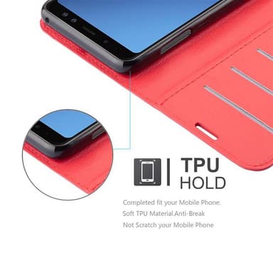 Samsung Galaxy A8 2018 Deksel Etui Case (rød)