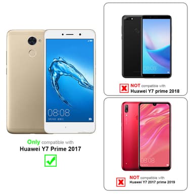 Huawei Y7 PRIME 2017 lommebokdeksel case (brun)