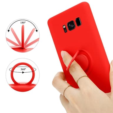 Deksel Samsung Galaxy S8 PLUS Ring Case (rød)