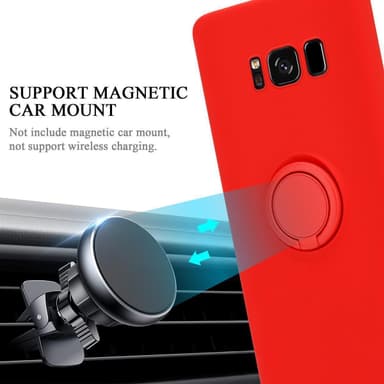 Deksel Samsung Galaxy S8 PLUS Ring Case (rød)