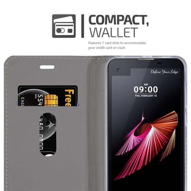 LG X SCREEN lommebokdeksel etui (blå)
