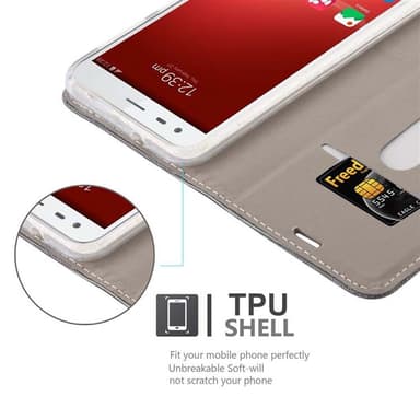 ZTE Blade S6 lommebokdeksel etui (grå)