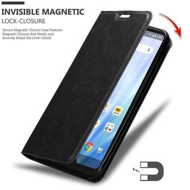 Sharp Aquos R3 lommebokdeksel case (svart)