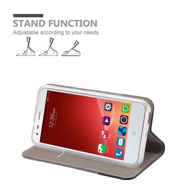 ZTE Blade S6 lommebokdeksel etui (grå)