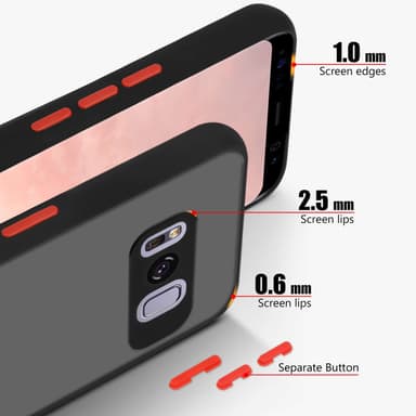 Samsung Galaxy S8 PLUS Deksel Case Cover (Svart)