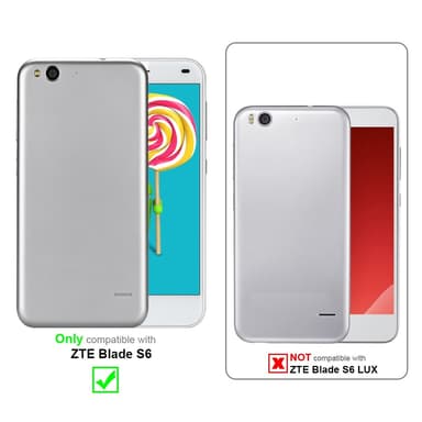 ZTE Blade S6 lommebokdeksel case (svart)