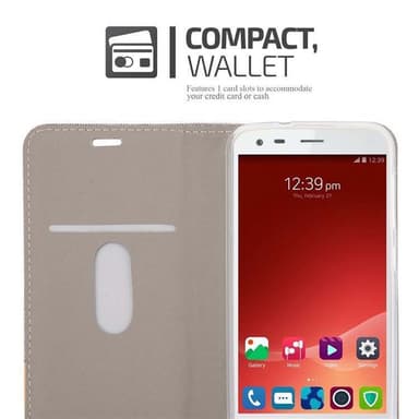 ZTE Blade S6 lommebokdeksel etui (grå)