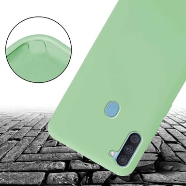 Deksel Samsung Galaxy A11 / M11 med Halskjede (grønn)