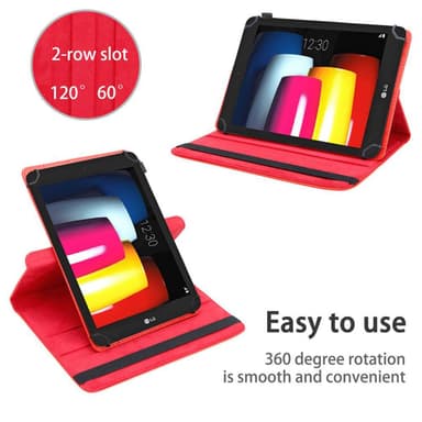 LG G Pad IV (8.0 tomme) deksel til nettbrett (rød)
