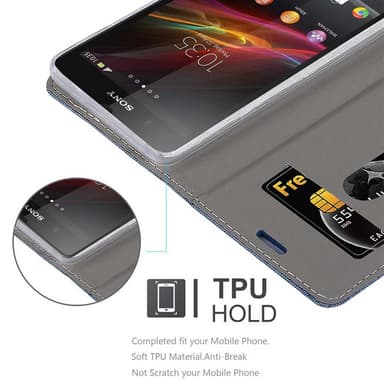 Sony Xperia Z lommebokdeksel etui (blå)