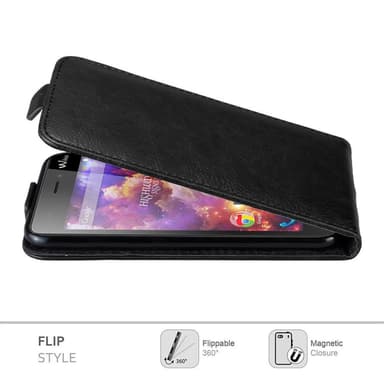 WIKO HIGHWAY Deksel Flip Case (svart)
