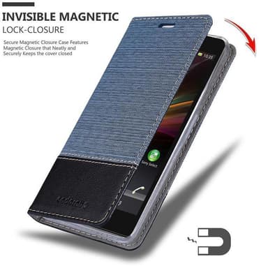 Sony Xperia Z lommebokdeksel etui (blå)