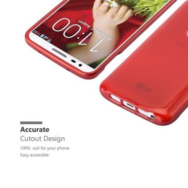 LG G2 silikondeksel cover (rød)